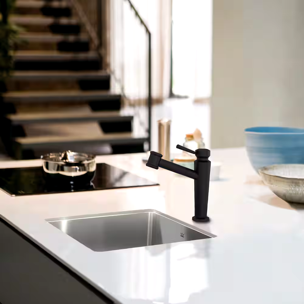 Kindred Brookmore Undermount Single Bowl Kitchen Sink, 19.5-in x 18.1-in x 9-in, Stainless Steel