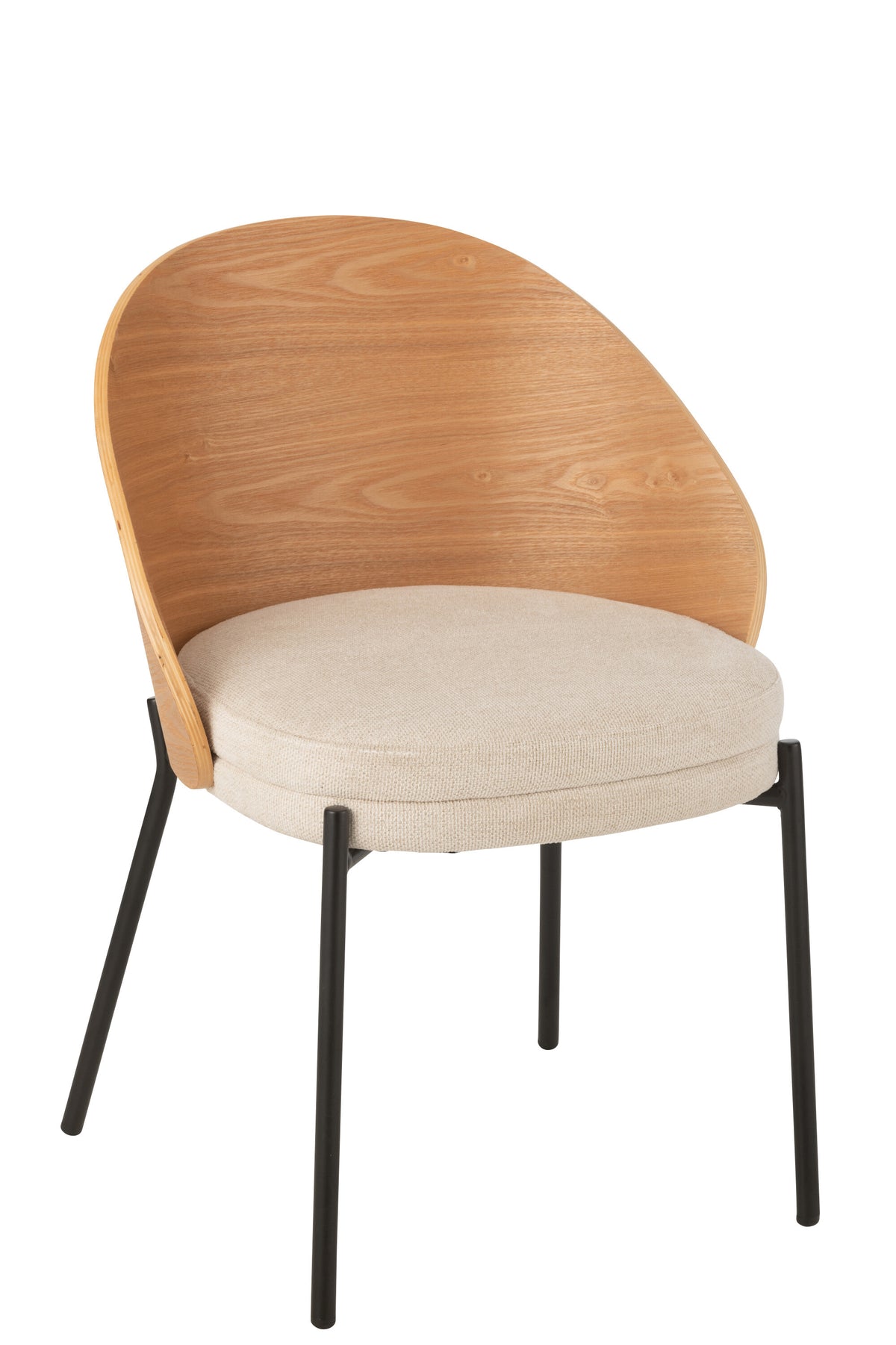 J-Line stoel Lone - multiplex/metaal - naturel/beige