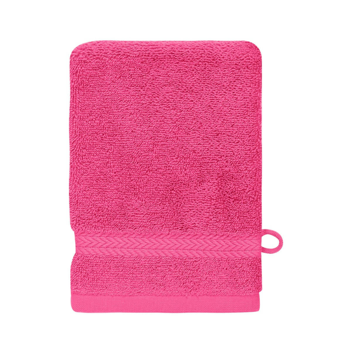 LUXURY - Lot de 3 gants de toilette 550gr/m²  rose indien 16x22 cm
