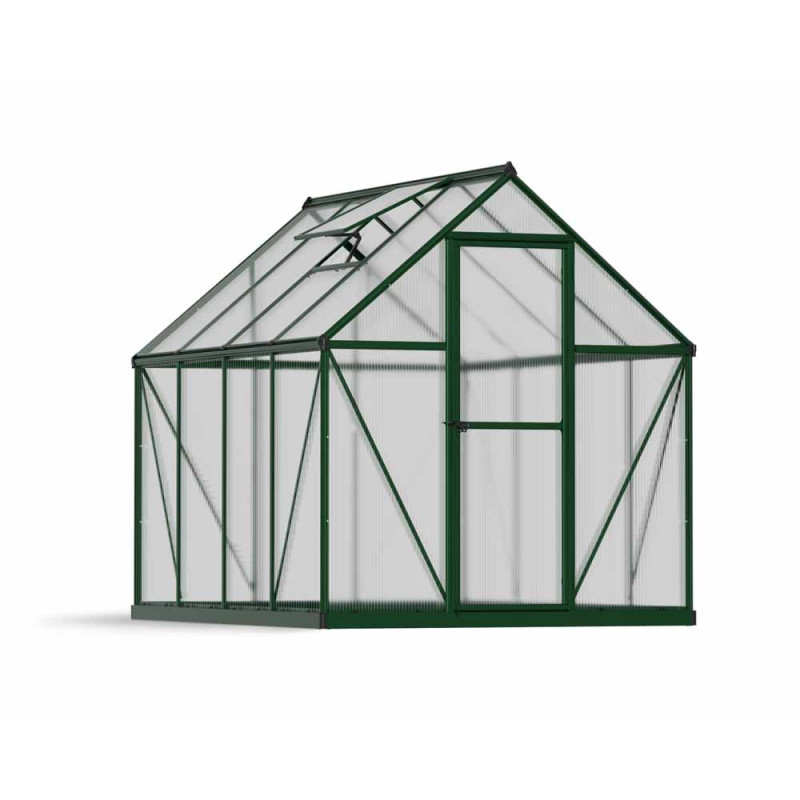 Serre en polycarbonate Mythos verte 4,4 m² CANOPIA