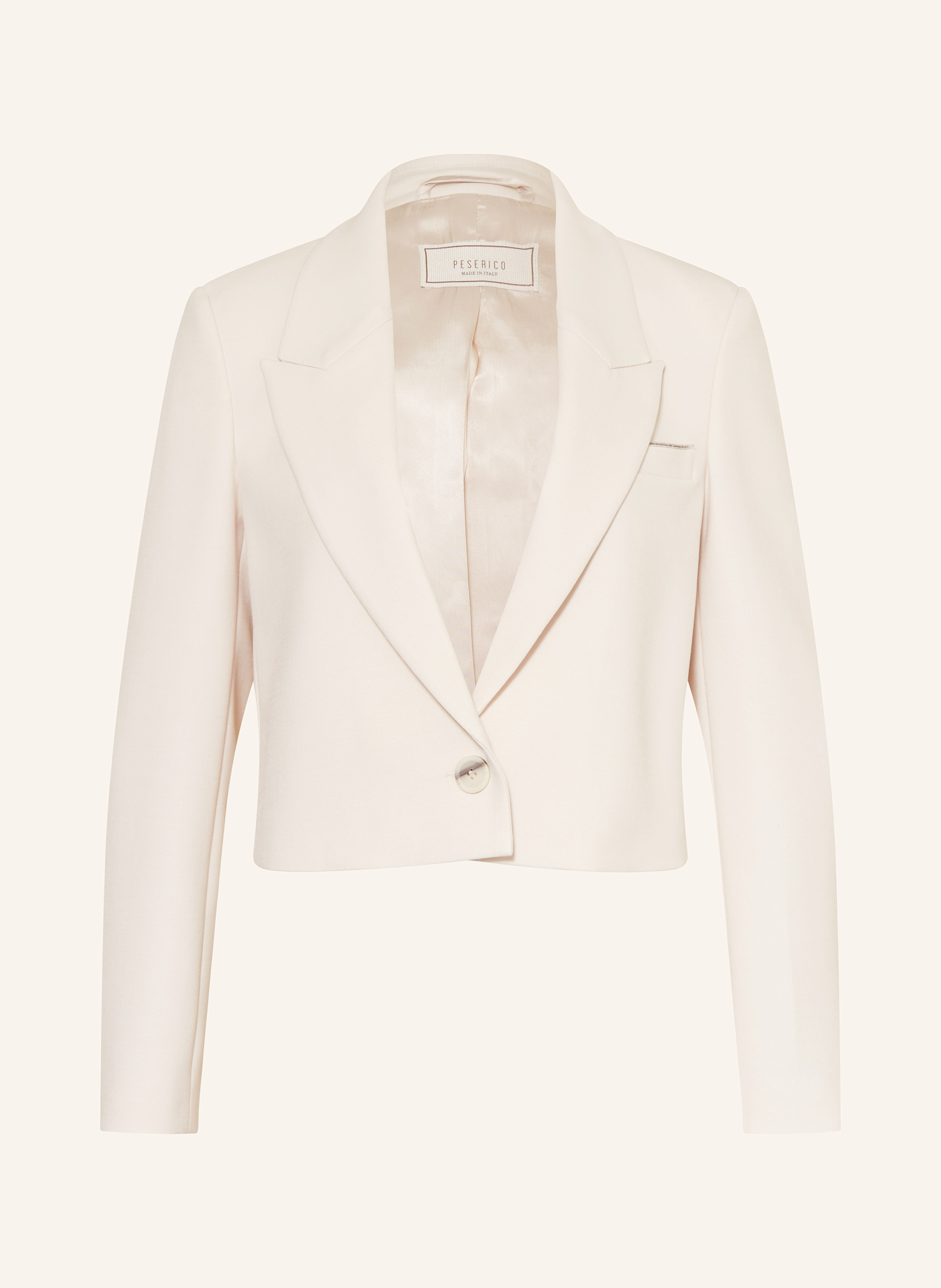 PESERICO Cropped-Blazer mit Schmucksteinen