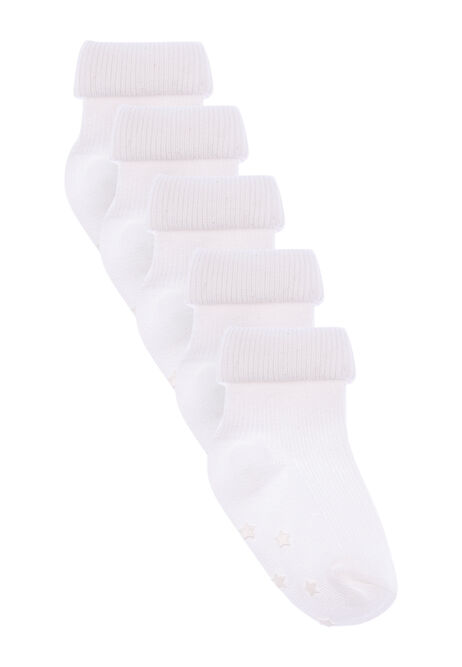 Babies 5pk White Socks