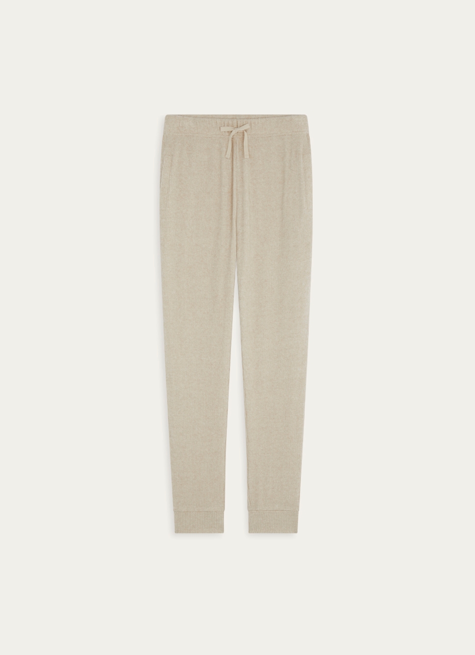 PANTALON EN MAILLE GRIS