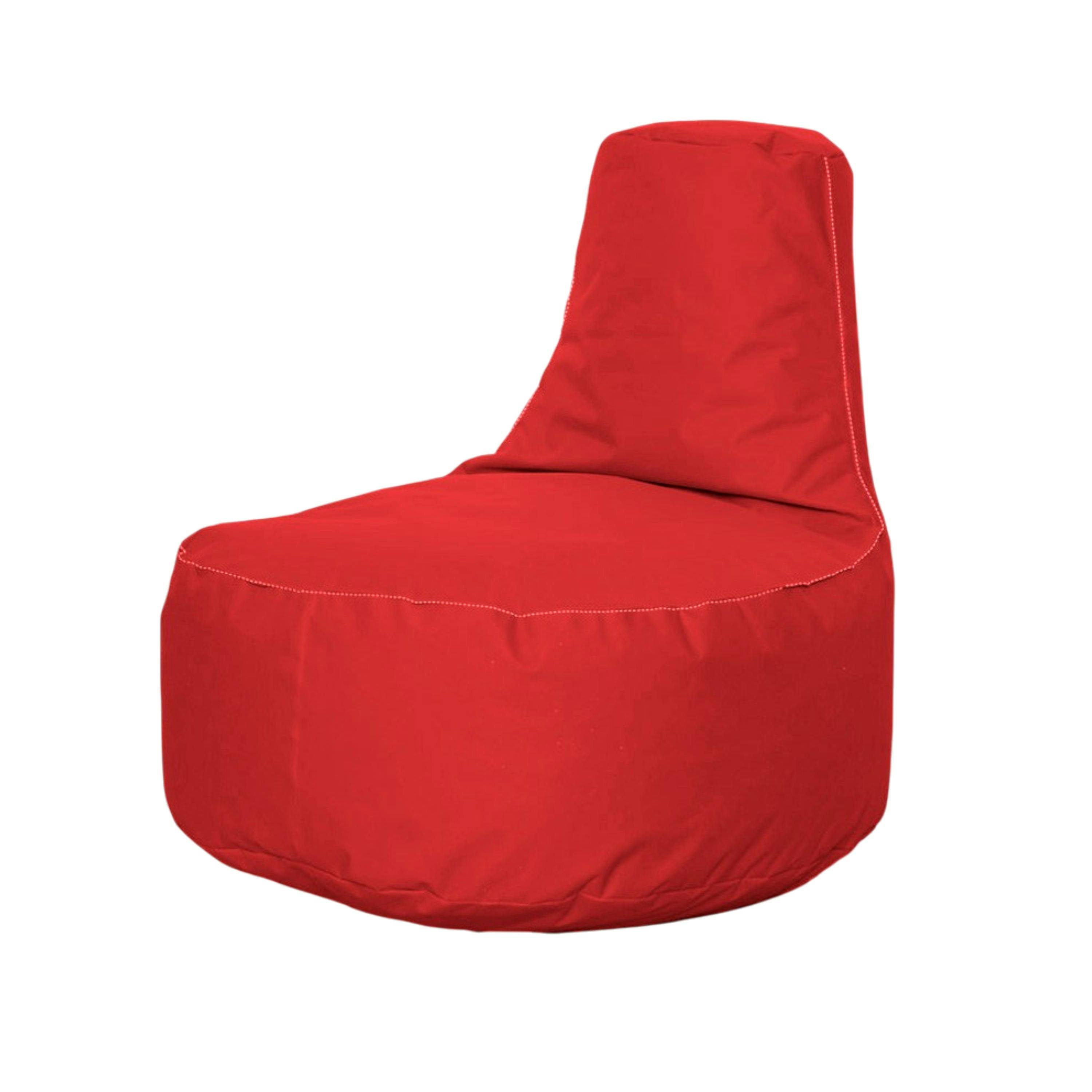 Pouf extérieur rouge avec poches ARTA