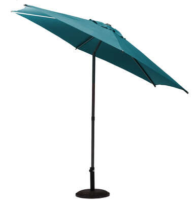 PARASOL OGRODOWY 2,2x2,7m ROZKŁADANY Soya NIEBIESKI
