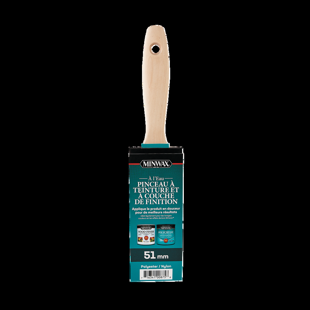 Minwax Polycrylic™ Wood Stain Trim Brush with Hardwood Handle, 2-in