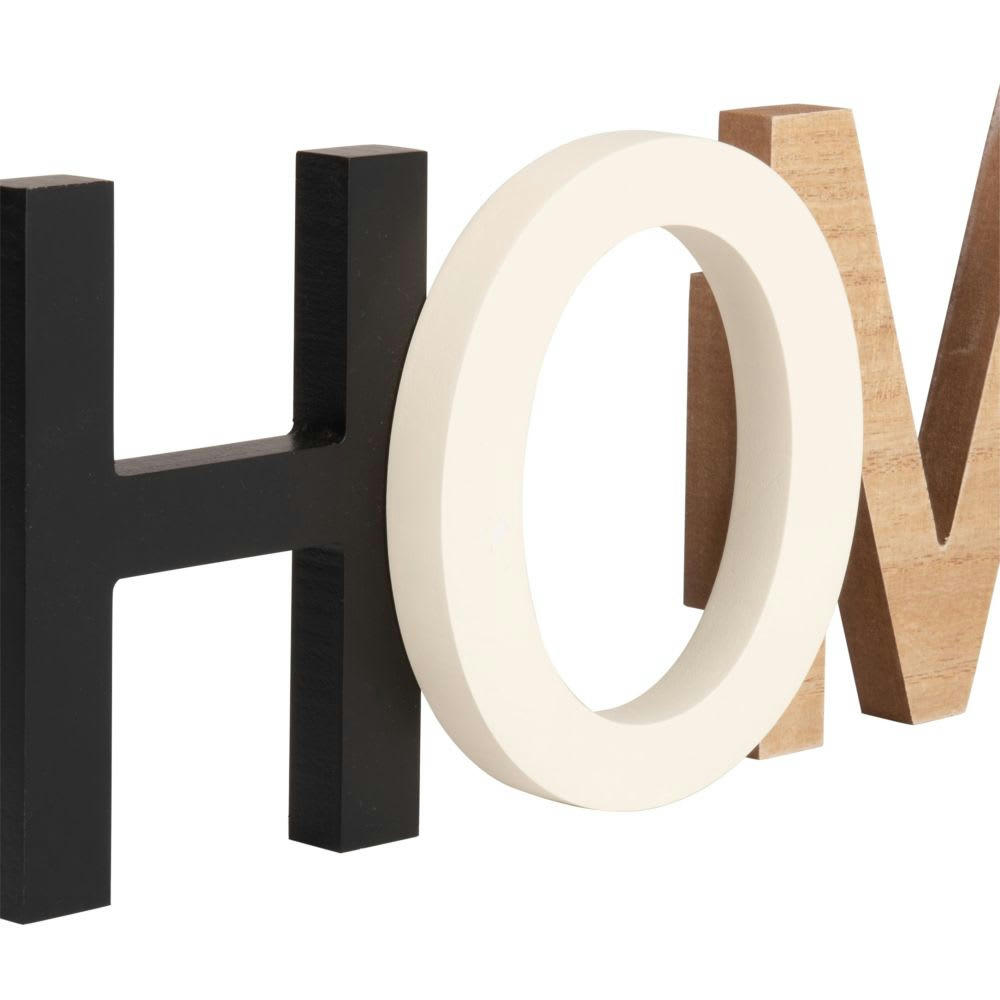 - Déco murale en pin et eucalyptus tricolore 38x14