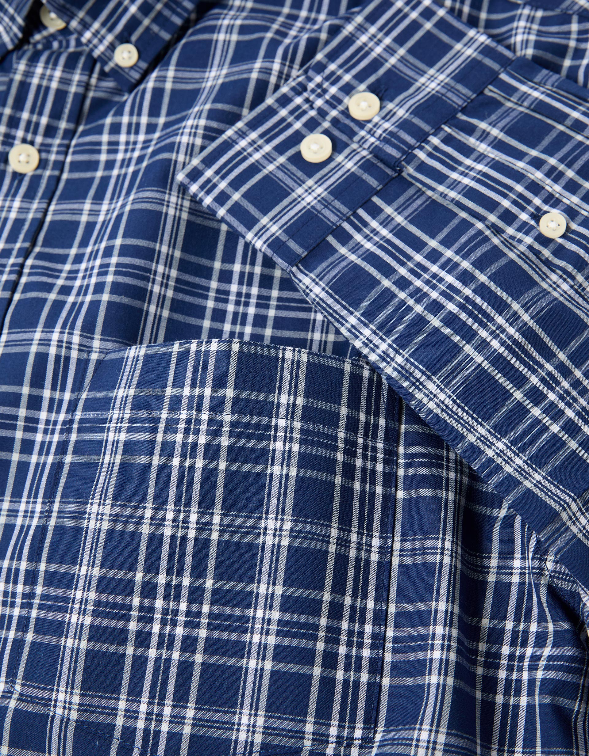 Camisa de Xadrez, Homem, Azul Escuro