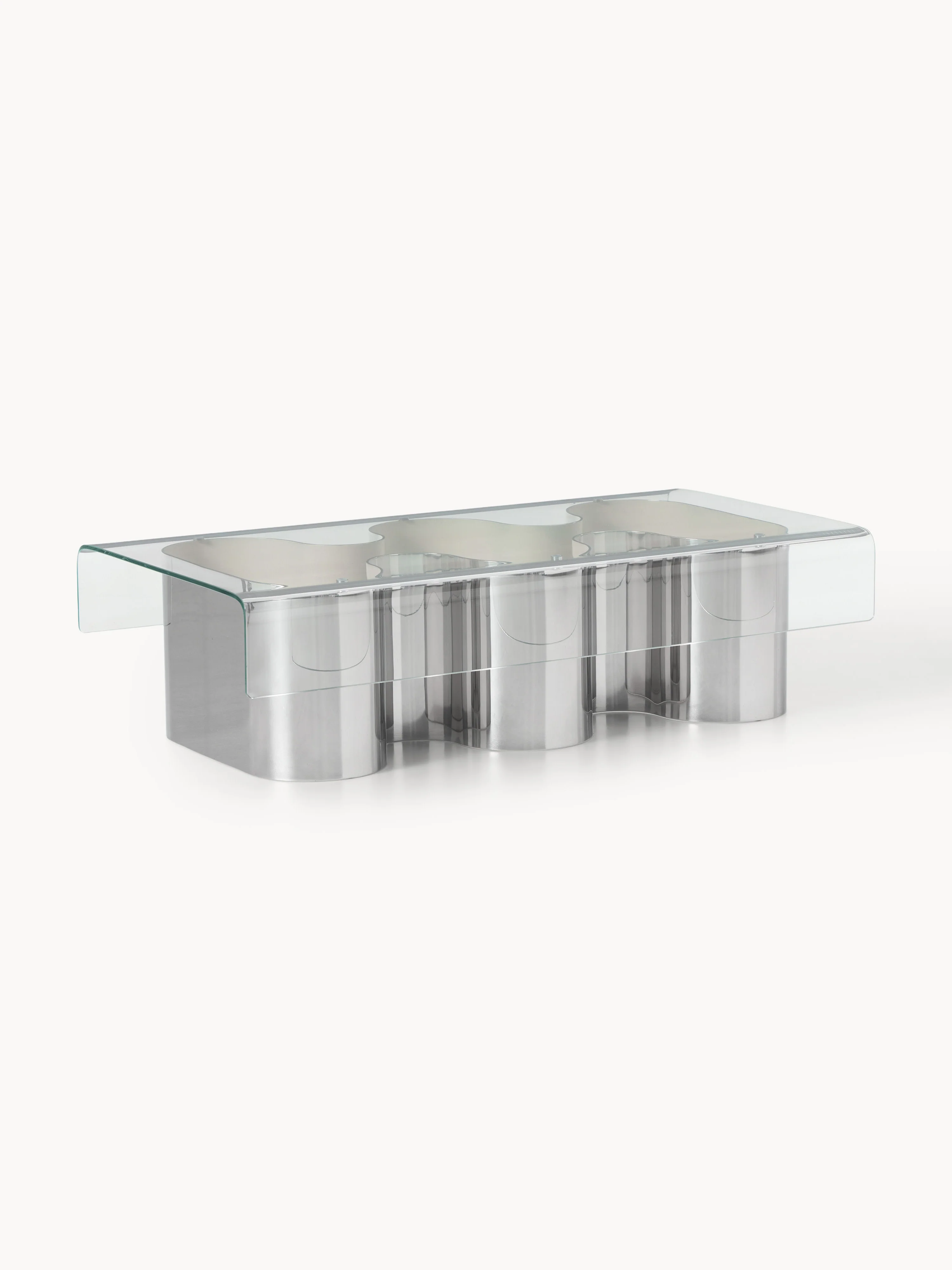 Couchtisch Jouri mit Glasplatte