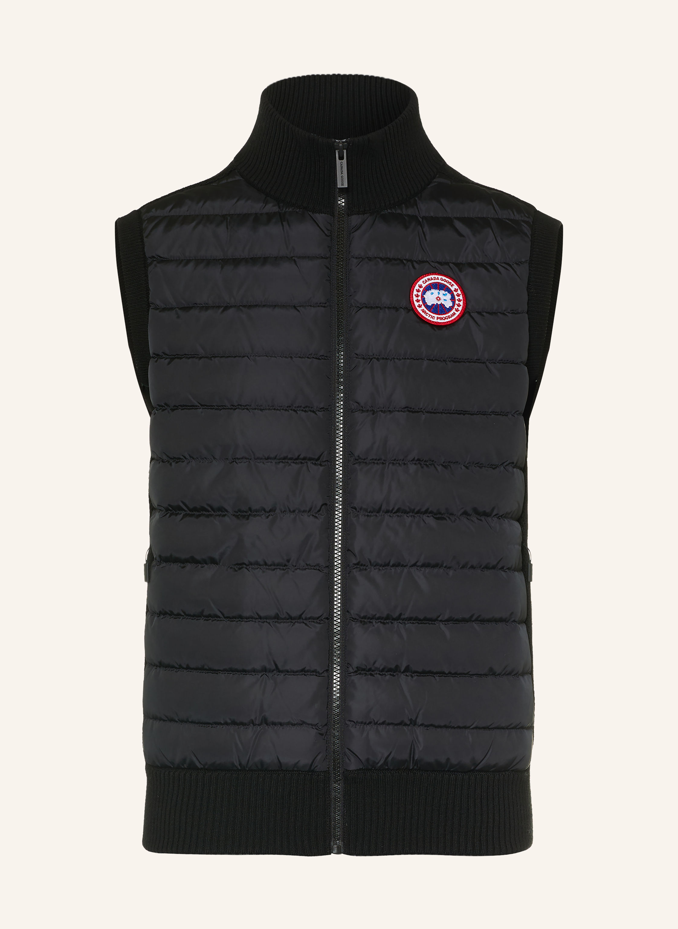 CANADA GOOSE Daunenweste HYBRIDGE im Materialmix