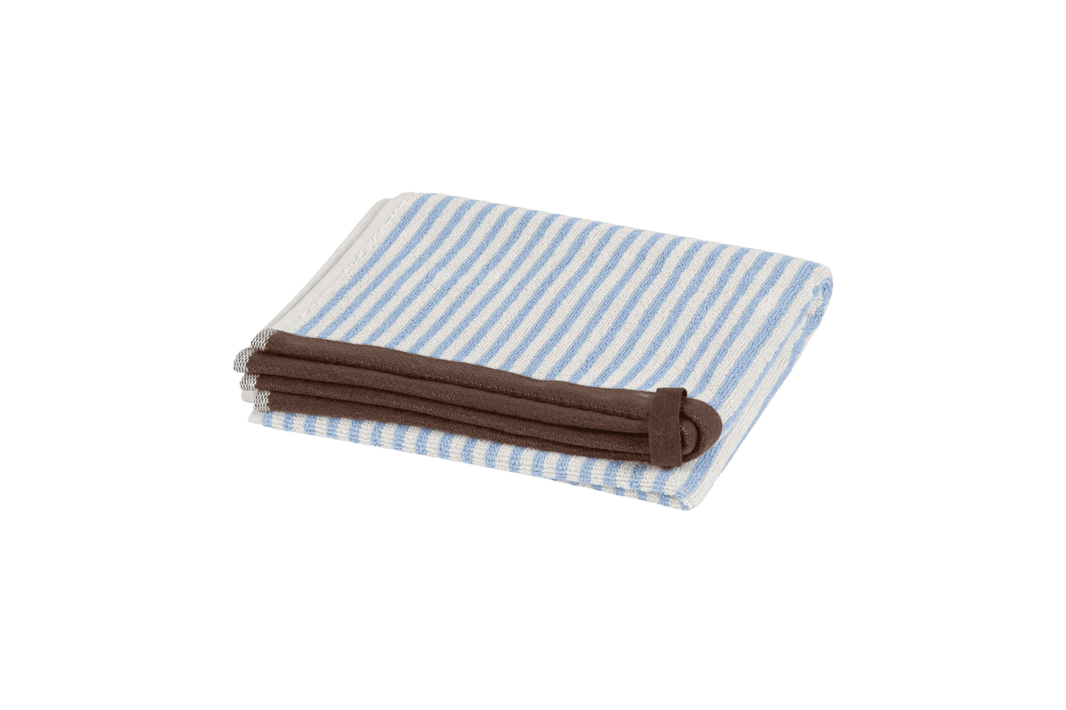 noo.ma Gobo handdoek 29 x 25 cm, pastel babyblauw