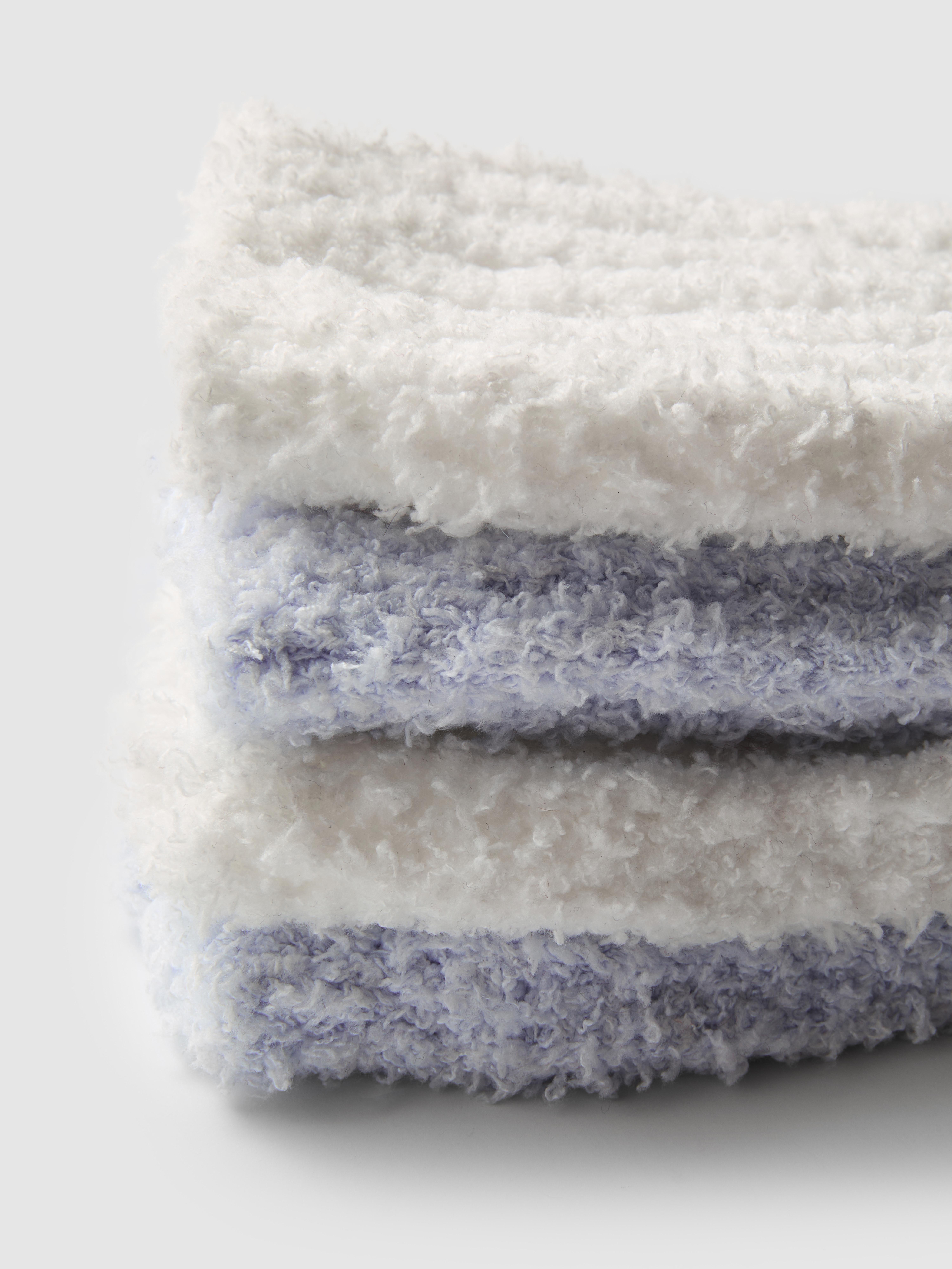 2pk Chunky Ribbed Quarter Crew Socks