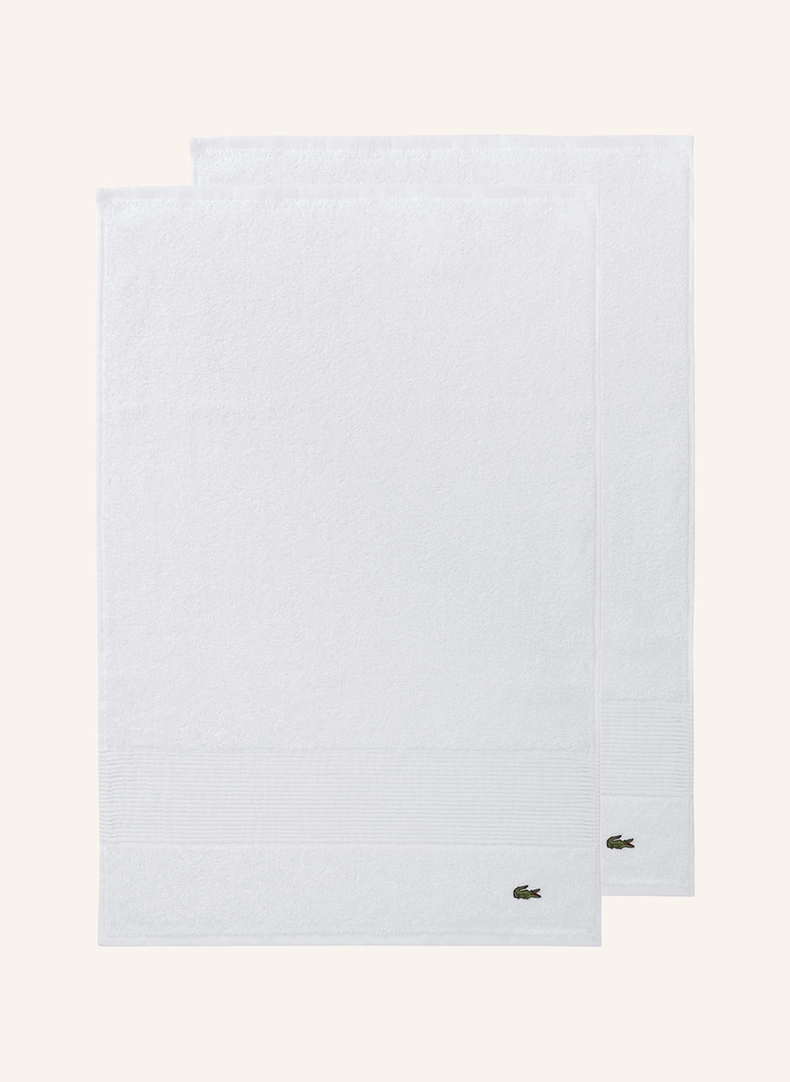 LACOSTE Gästetuch 2er Set LLECROCO