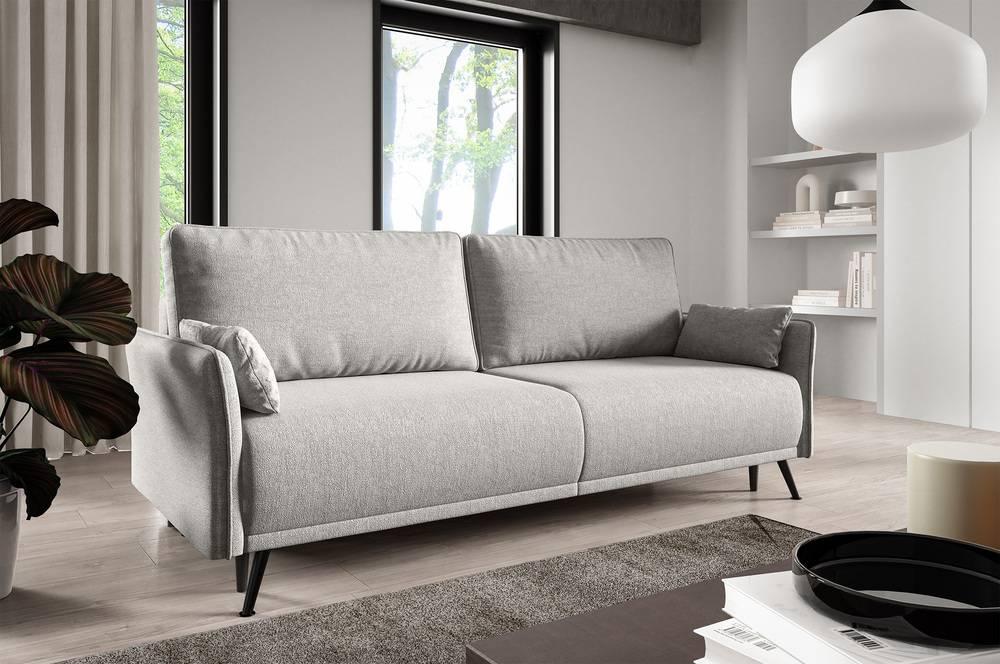 Slaapbank Seriate chenille met opbergruimte