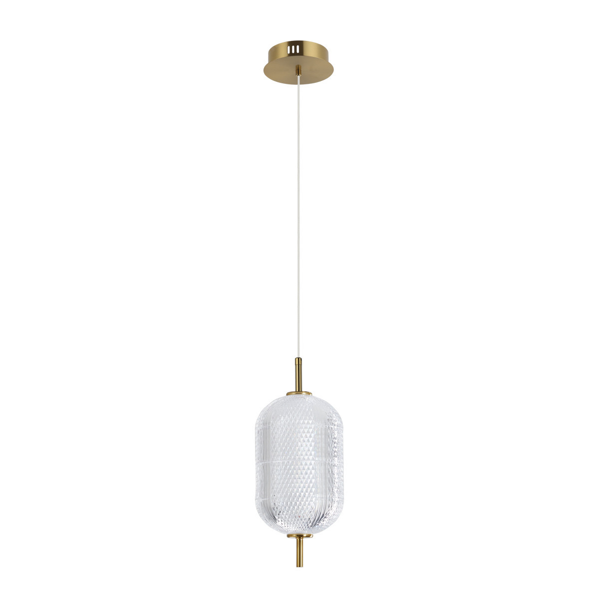 Lampa wisząca CORADO złota LED 1x10W Ciepła biel 1050lm Italux