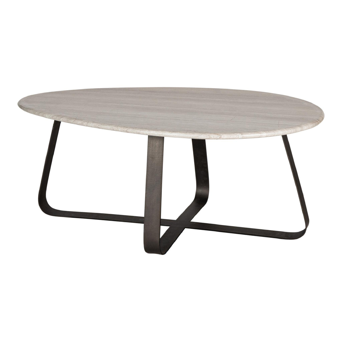 PTMD salontafel Muka - grijs - 100x60x40.5cm