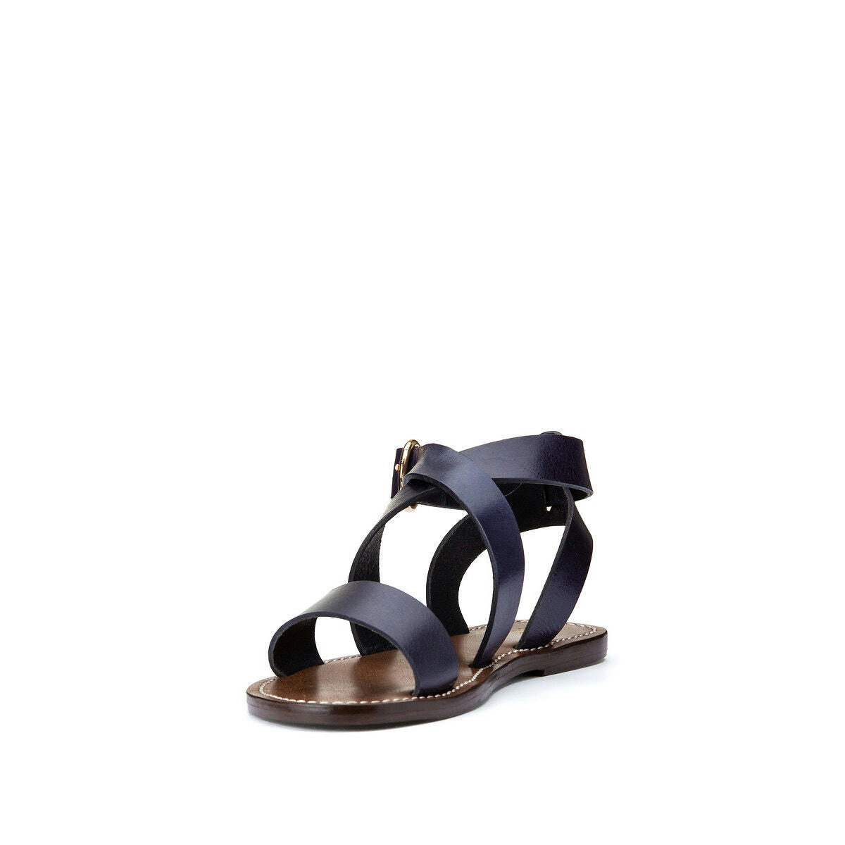 Sandales cuir talon plat
