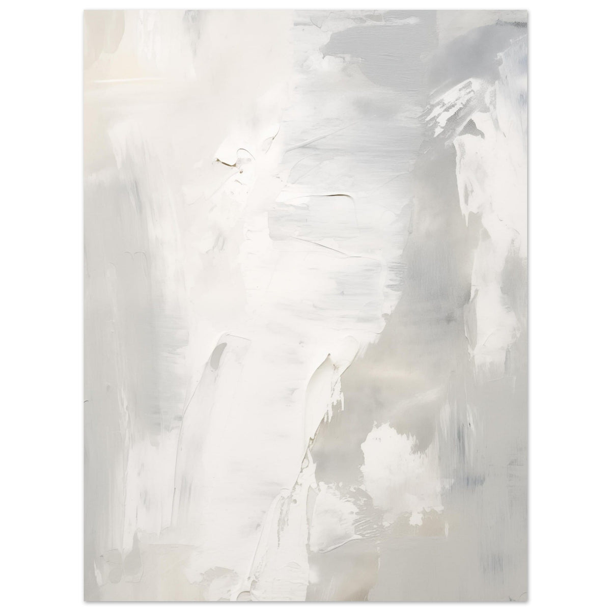 Artfulprints Poster Acryl schilderij no. 2  - 30x40 cm - Grijs