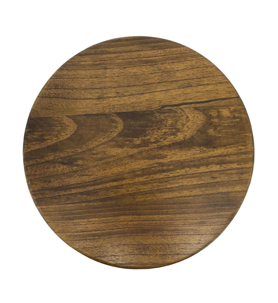 ARTIC - Table auxiliaire en bois marron diamètre 45 cm