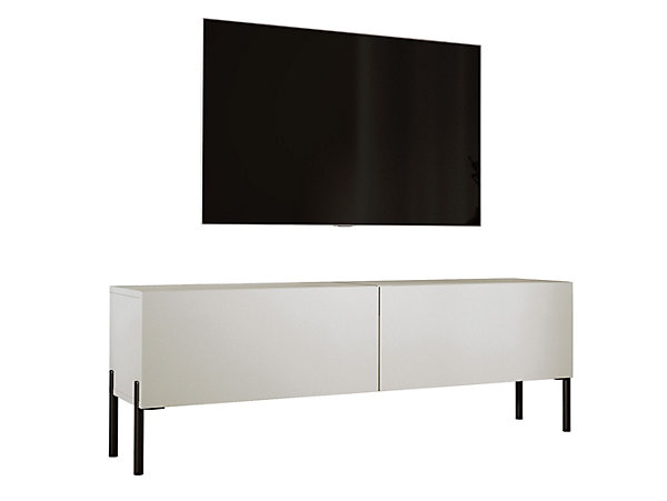 Meuble TV : Cachemire, Pieds Noir, 140 X 52 X 32 Cm