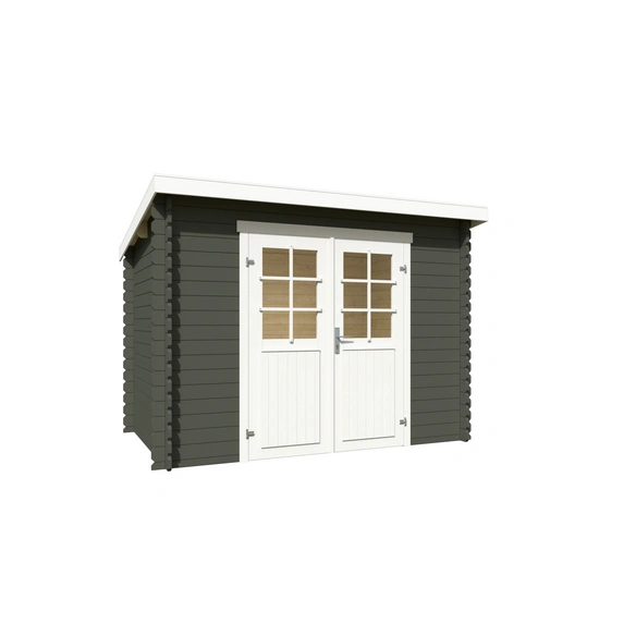 Gartenhaus »San Jose«, BxHxT: 295 x 211 x 213,1 cm, (Außenmaß inkl. Dachüberstand), grüngrau