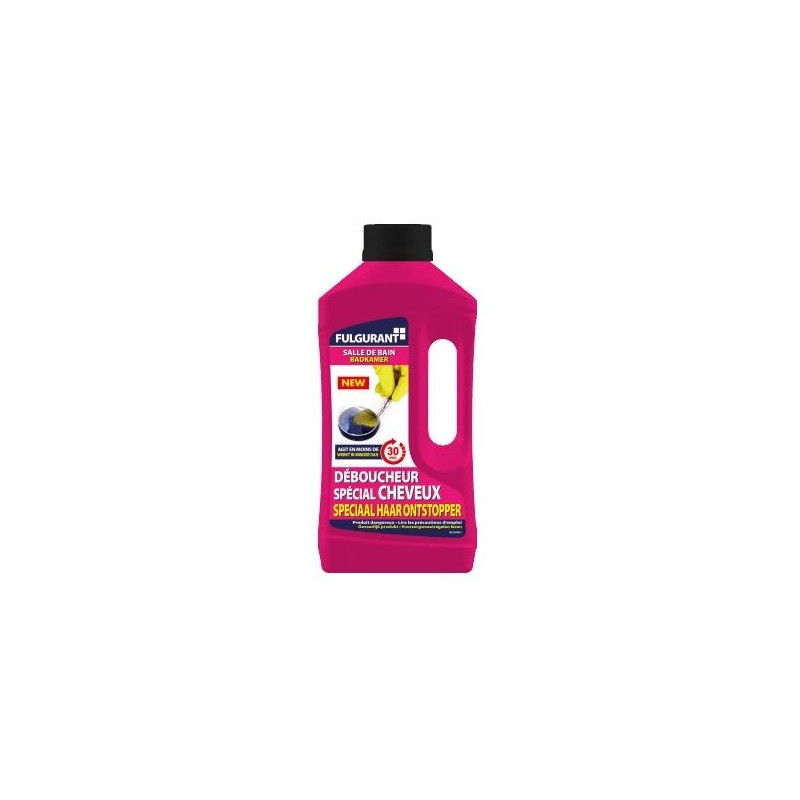 Déboucheur spécial cheveux 0,8 L FULGURANT SANITAIRE