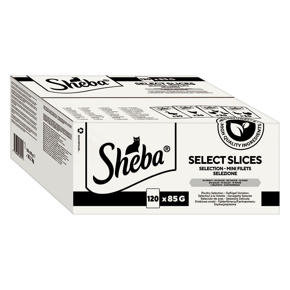 Sheba Pouches Select Slices in Gravy Mega Pack 120 x 85g