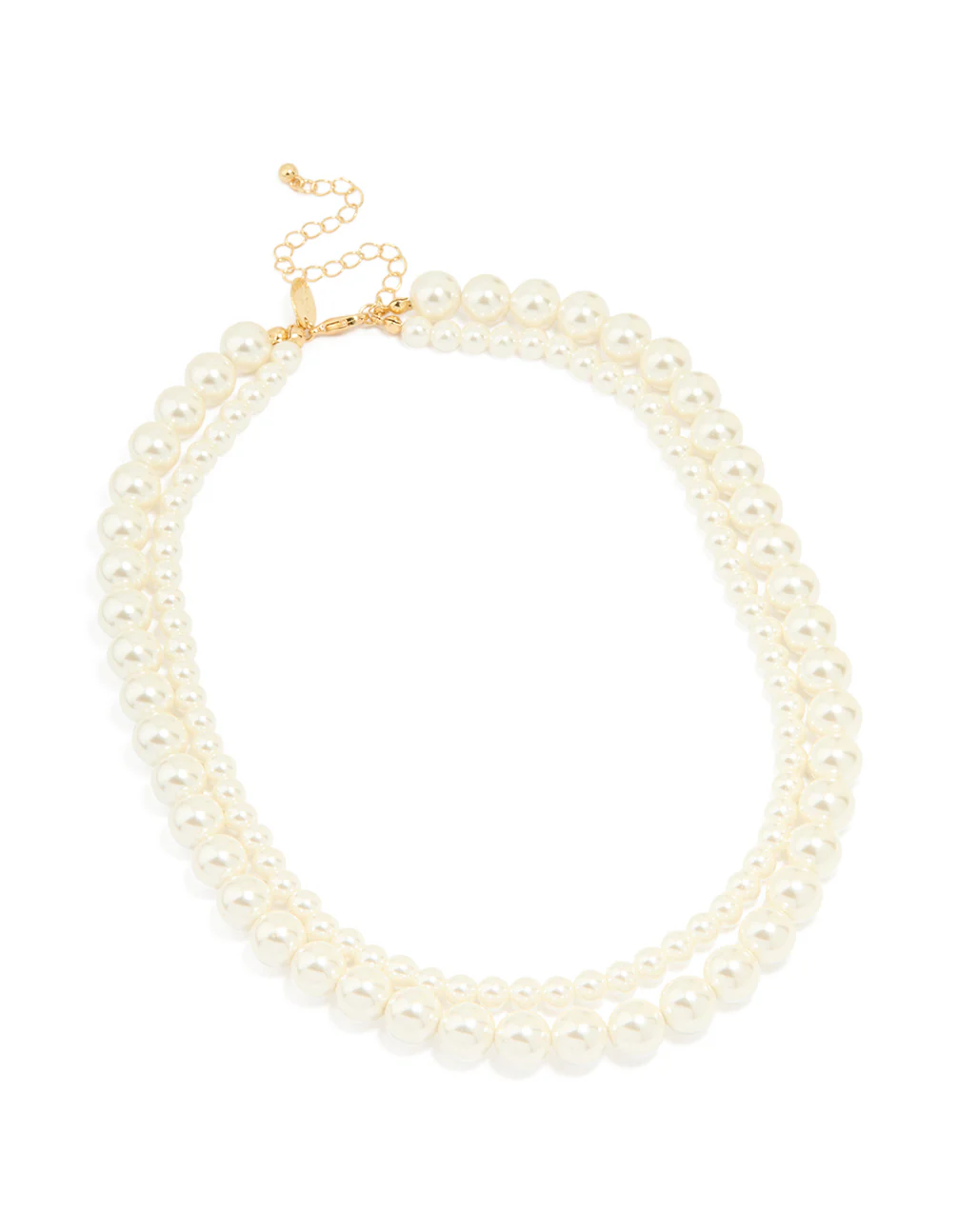 Gold Plated Pearl Layered Necklace