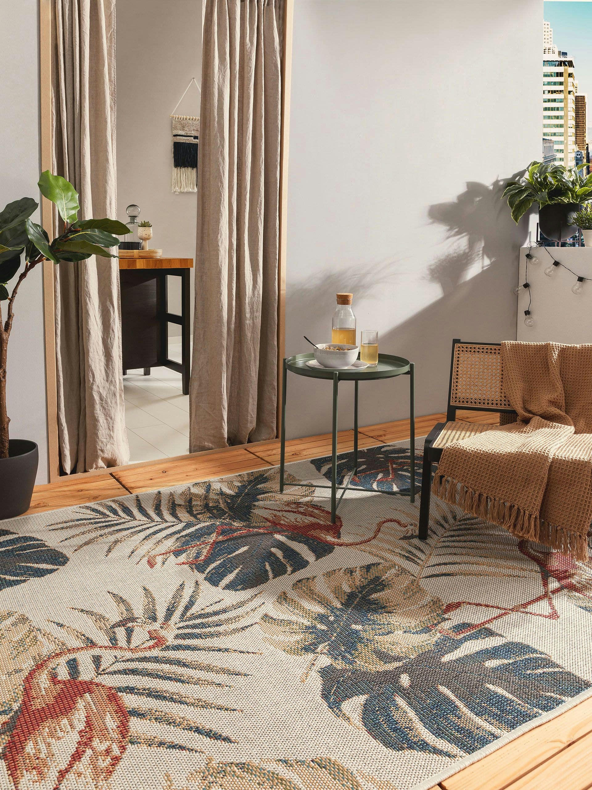 MIRENA - Tapis d'extérieur & intérieur multicouleur 80x150