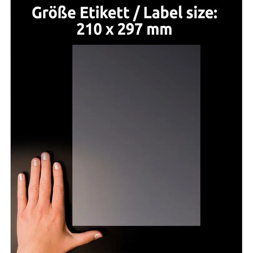 Etiketten 25er-Set Flaschen-Etiketten kristallklar