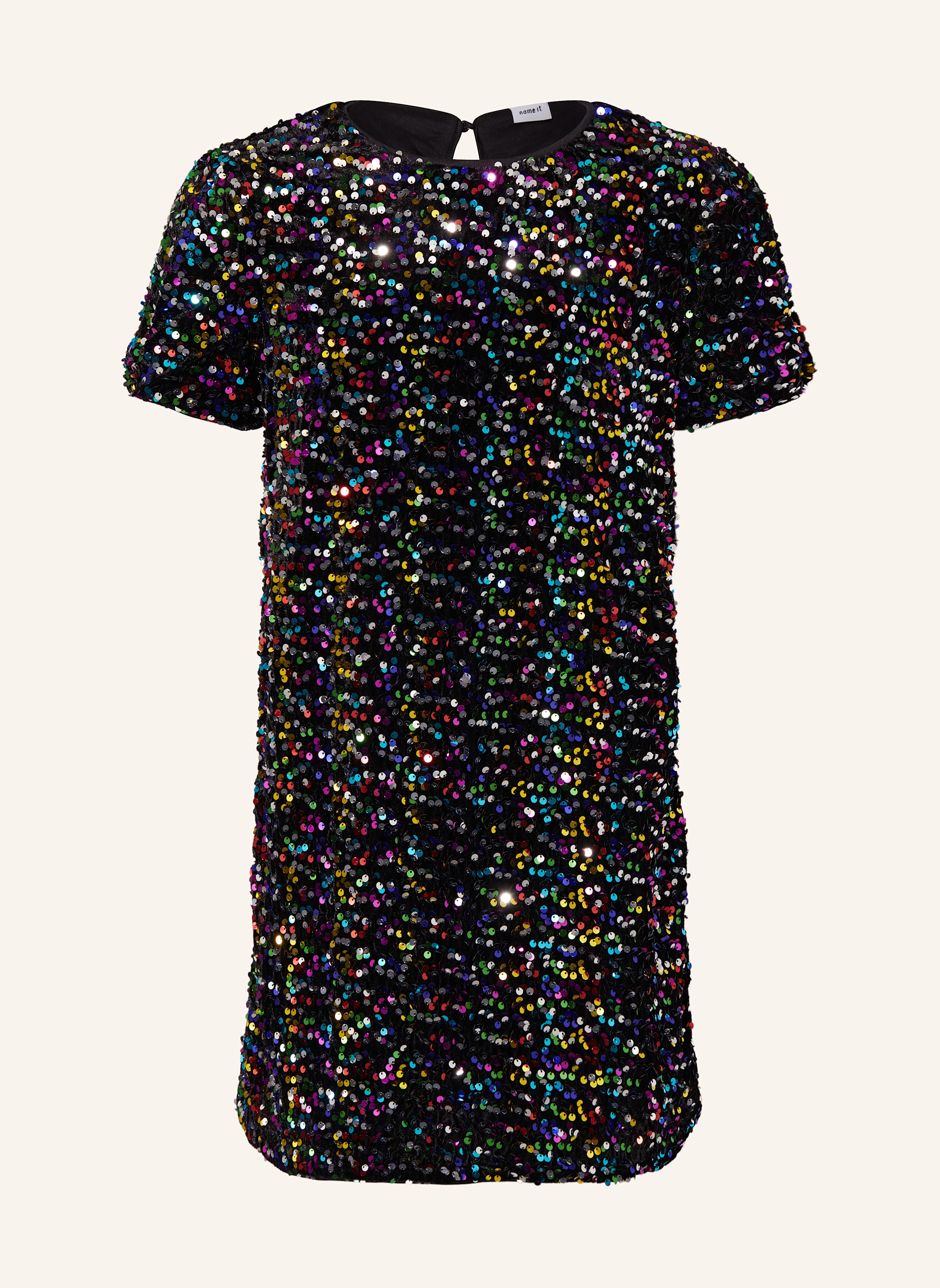 name it Samtkleid mit Pailletten