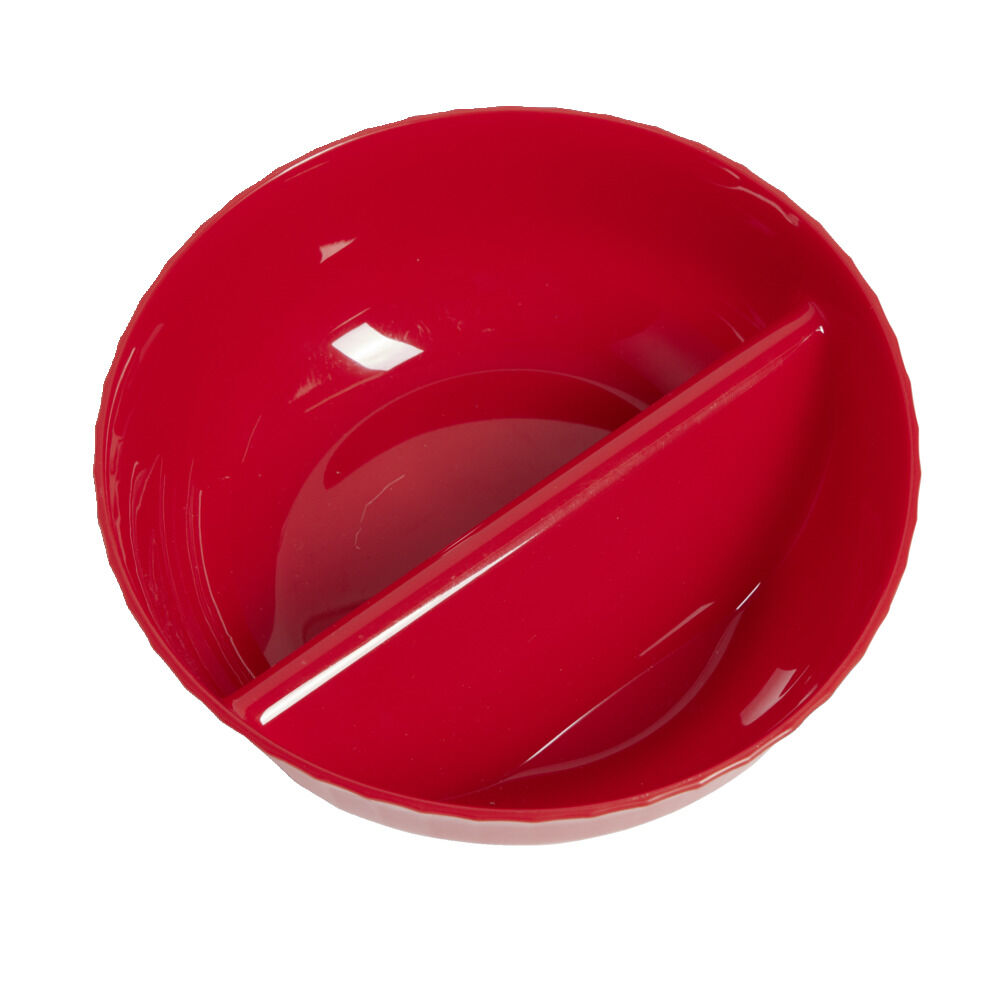 Bol plastique à 2 compartiments Ø18cm (2 modèles)