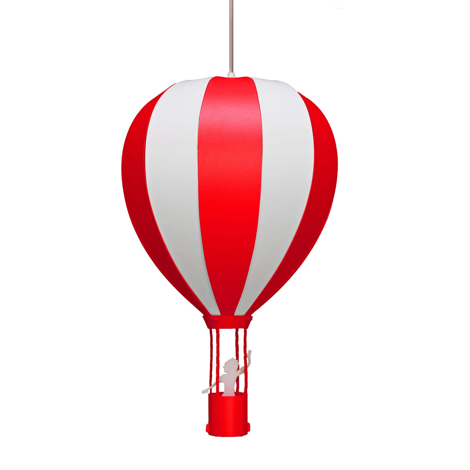- Suspension enfants Montgolfière Rouge 46cm