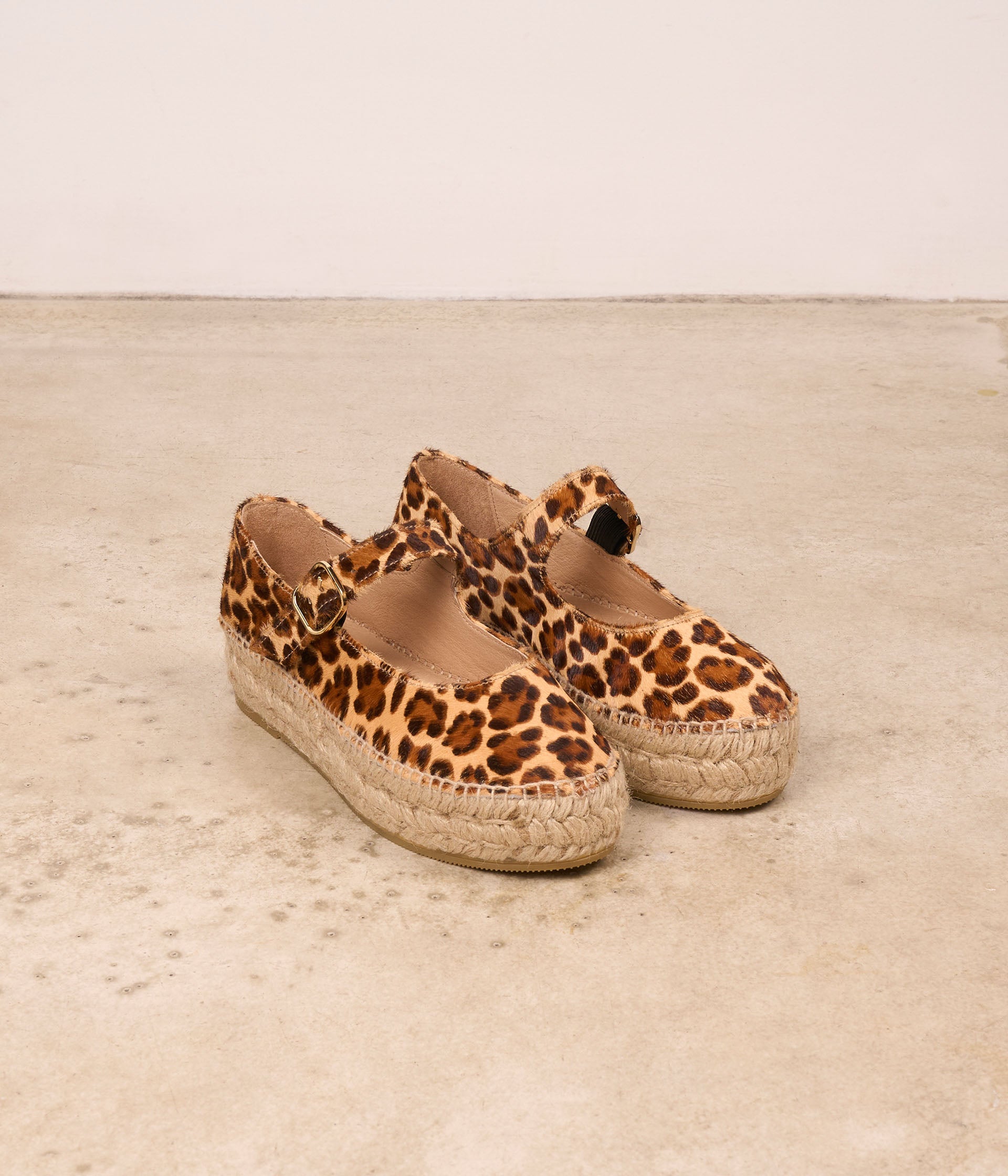 Espadrilles à plateforme léopard Joceline
