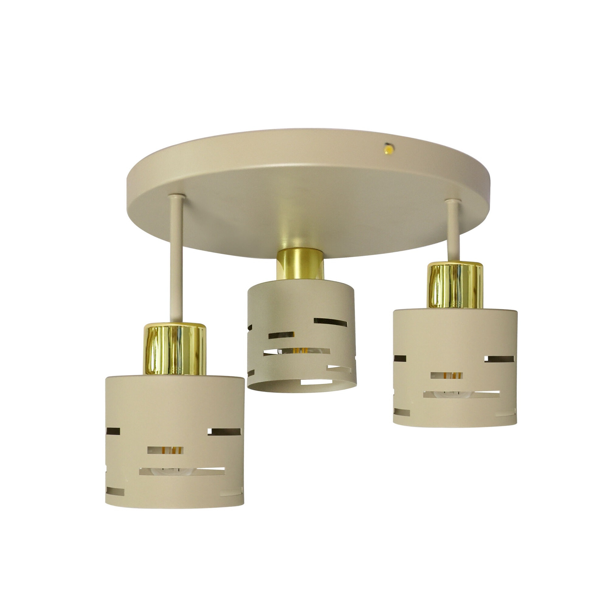 Lampa wisząca LL ORSIL BE 3xE27 PL LightLogic 66893 złoty kaszmir taupe