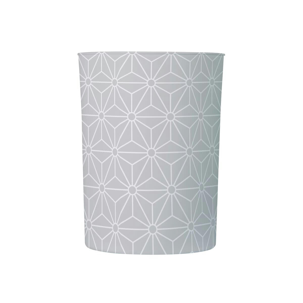 CORBI - Corbeille à papier 11L en Plastique Gris