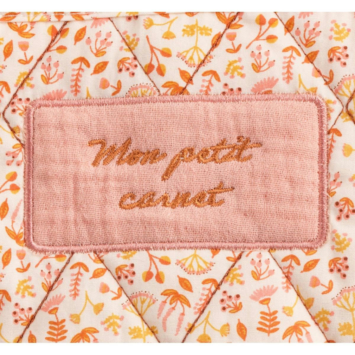 ESMEE - Protège carnet santé en coton rose