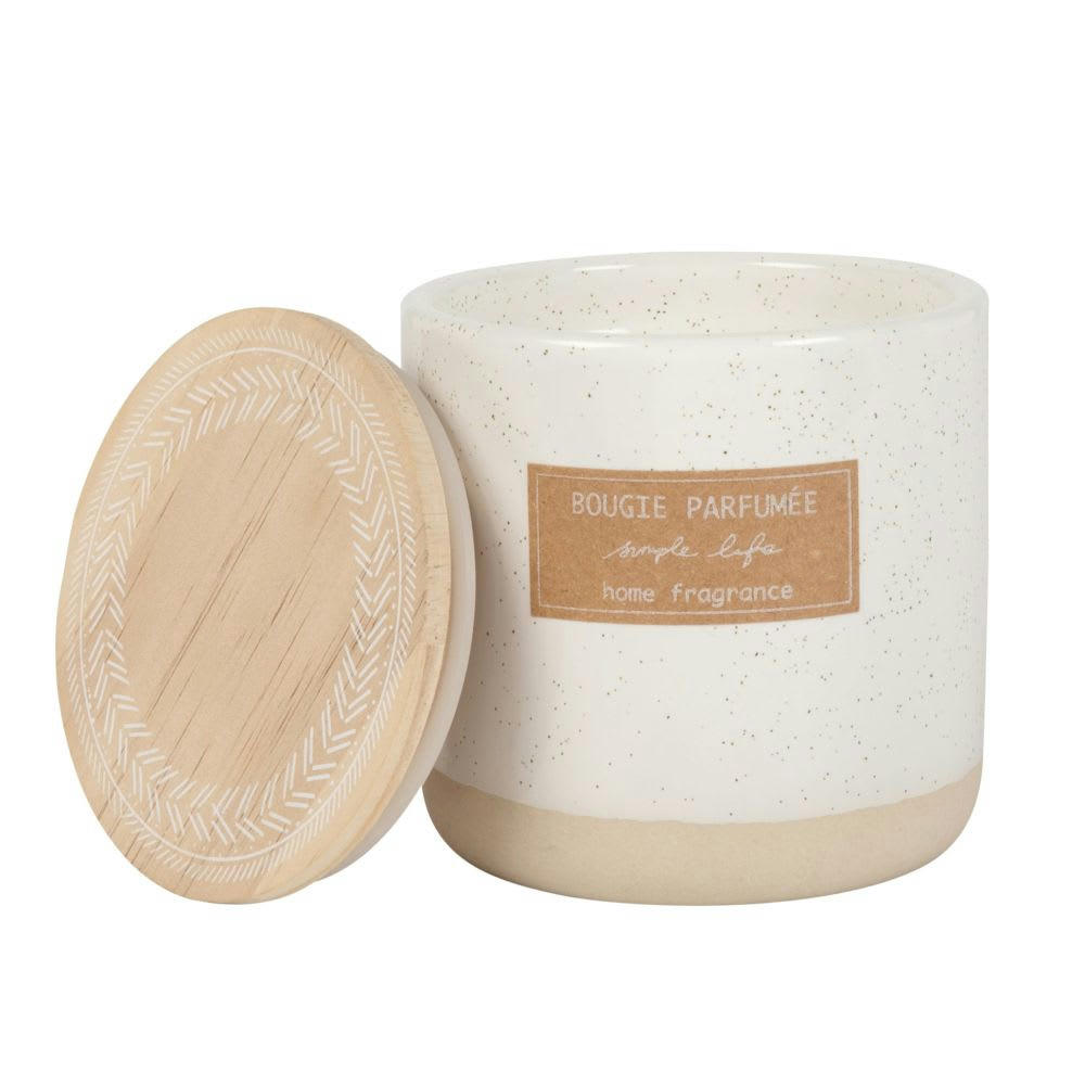 ASSA - Bougie parfumée en céramique ivoire 220g