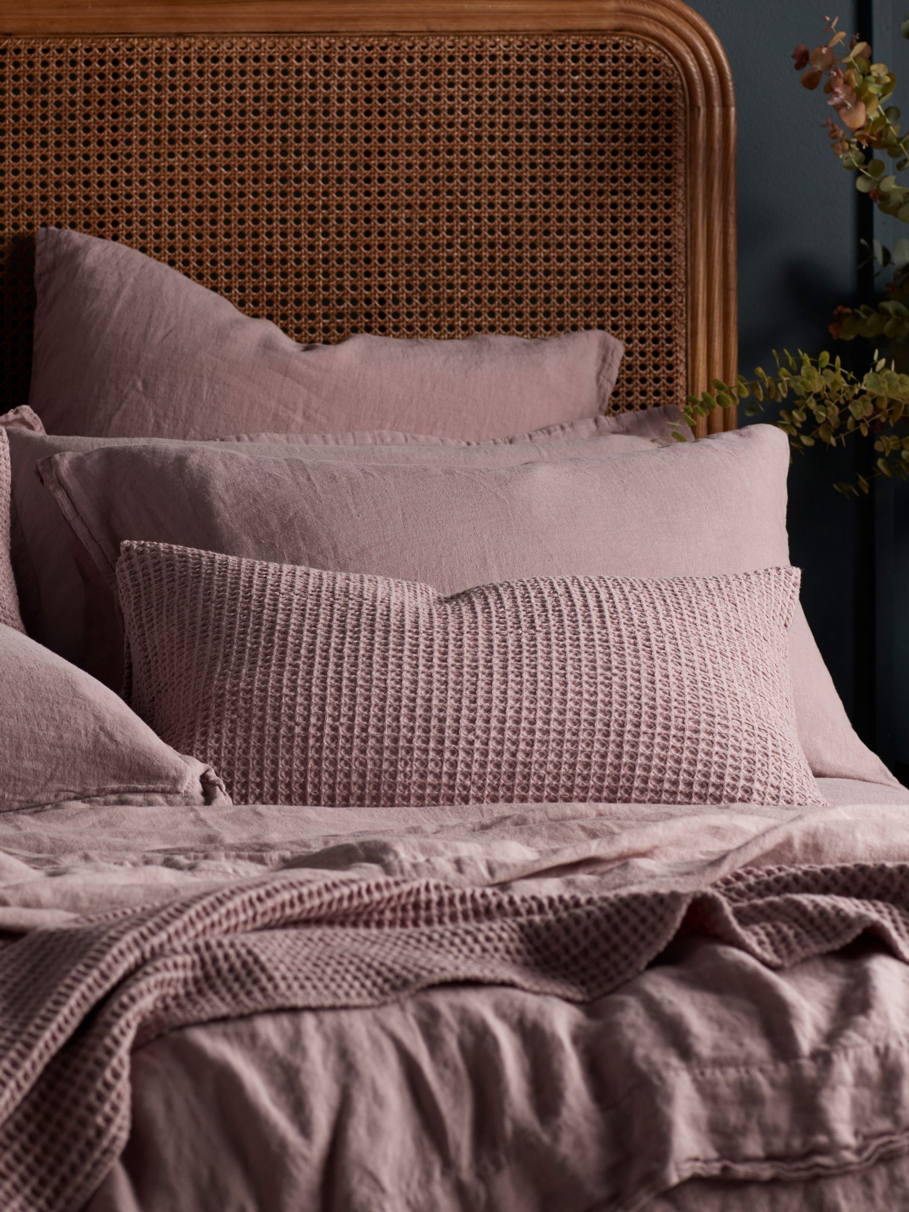 Secret Linen Store Vintage Rose 100% Linen Pillowcase