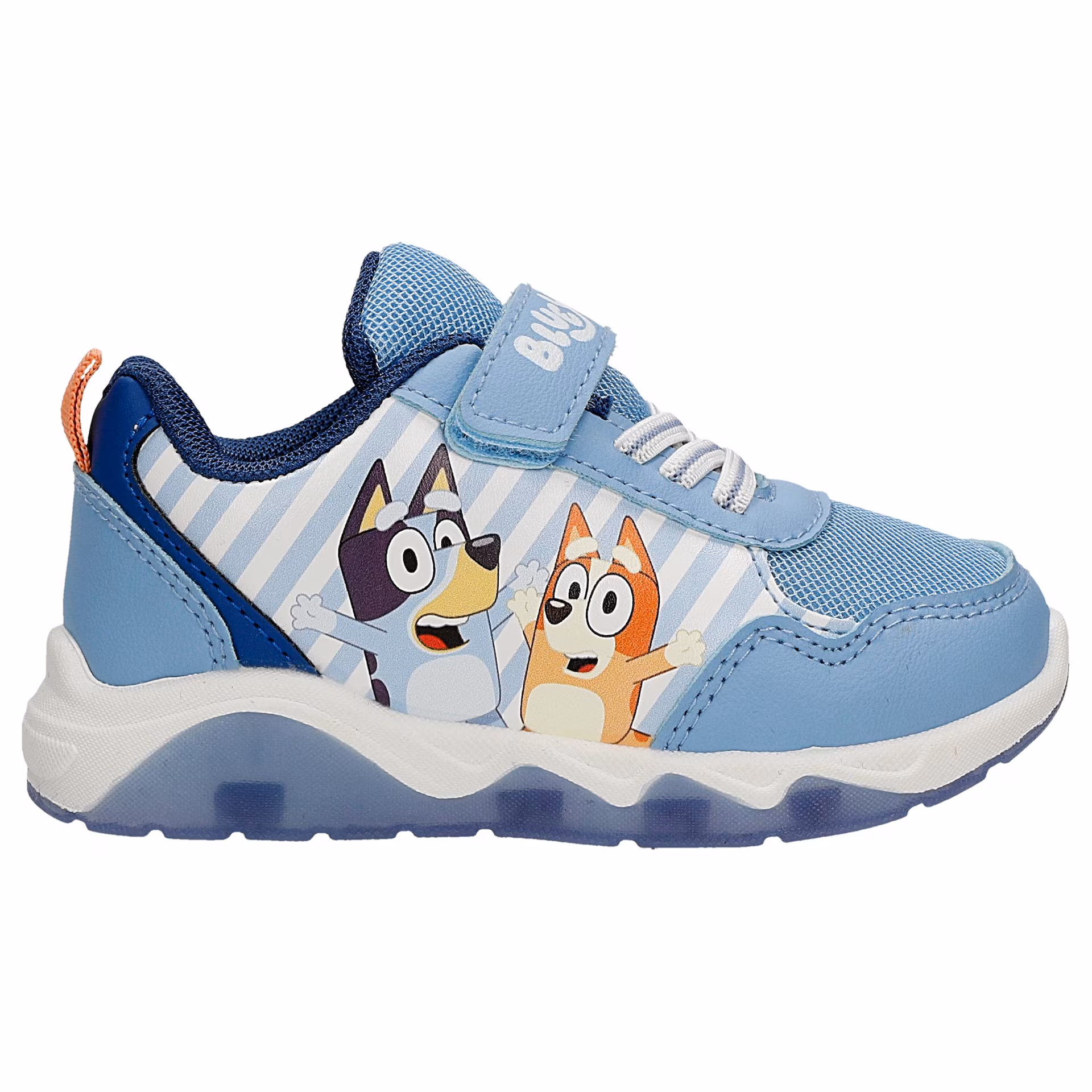 Niebieskie sneakersy dziecięce Bluey i Chilli ze świecącą podeszwą BARTEK 87037-16