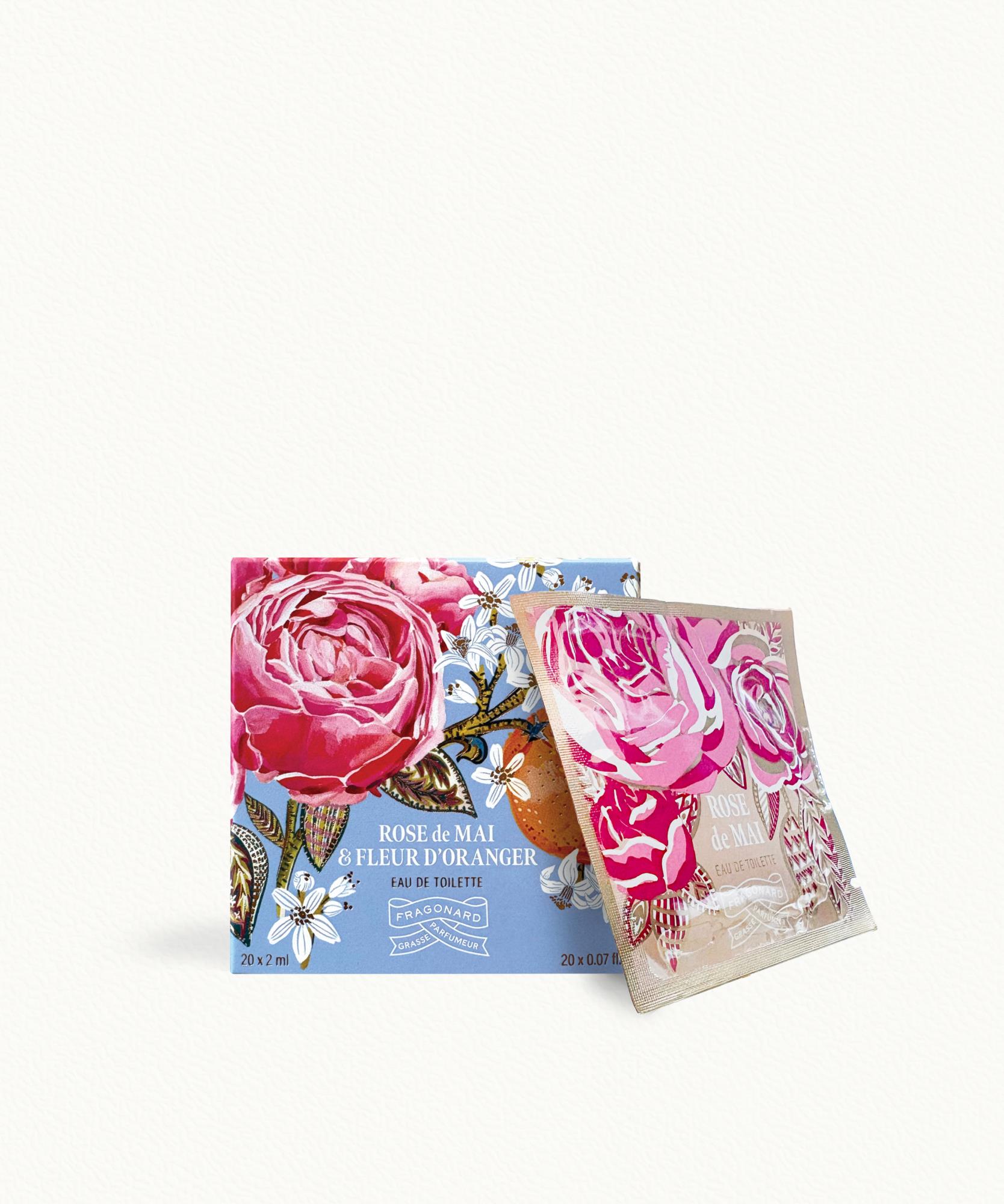 20 Pochettes Parfumées Fleur d'Oranger & Rose de Mai - Eau de toilette