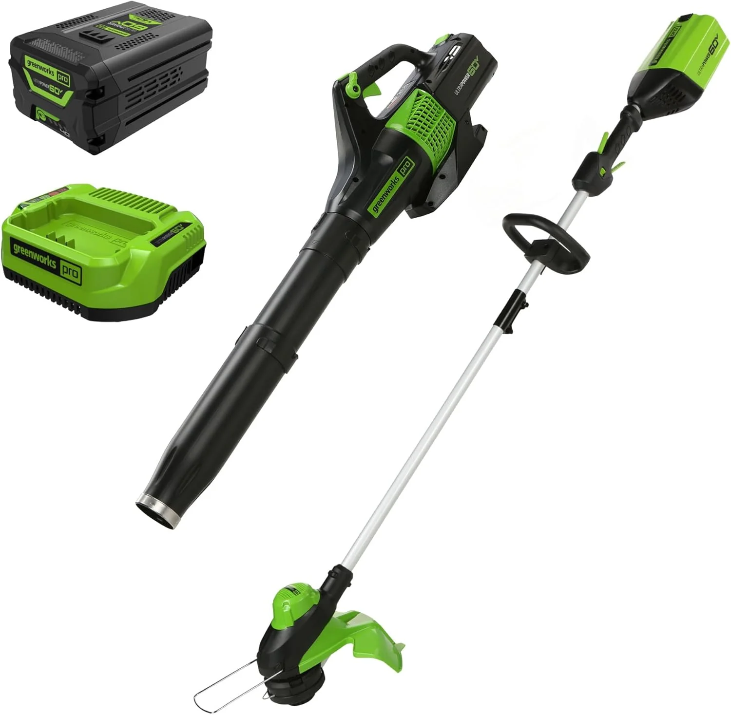 60V 13 Cordless String Trimmer  Leaf Blower Combo Kit, 4.0 Ah Battery and Charger Included(60V Trimmer + Blower (4.0Ah))