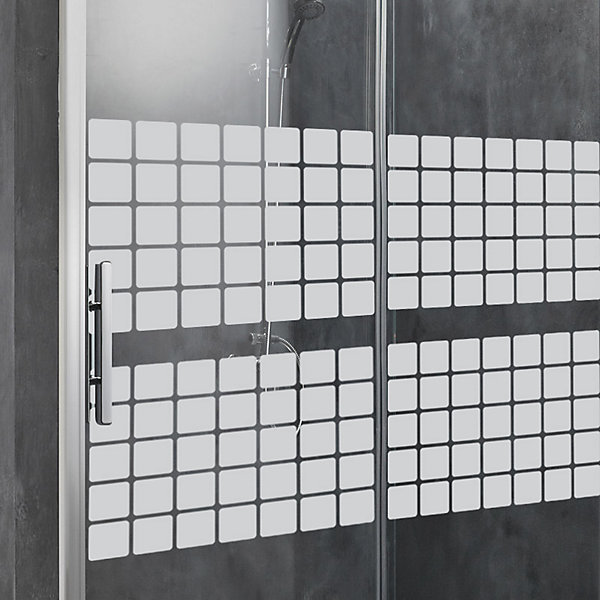 Film Fenêtre Anti Regard Occultant - MOSAÏQUE - Stickers Autocollant Brise-Vue pour Vitre &Porte de Douche - 55x200cm