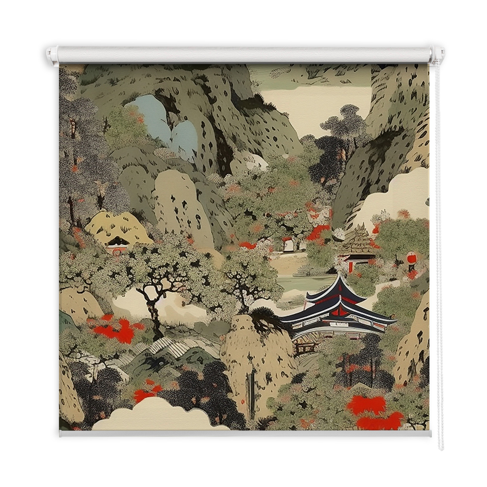 Roleta wewnętrzna - 50x50 cm -Góra Japandi