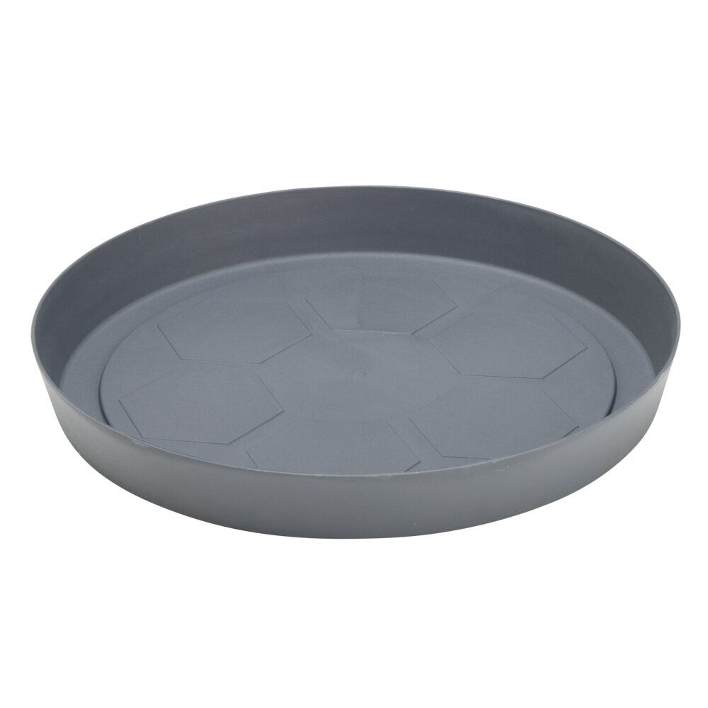 Soucoupe pour pot de jardin gris anthracite