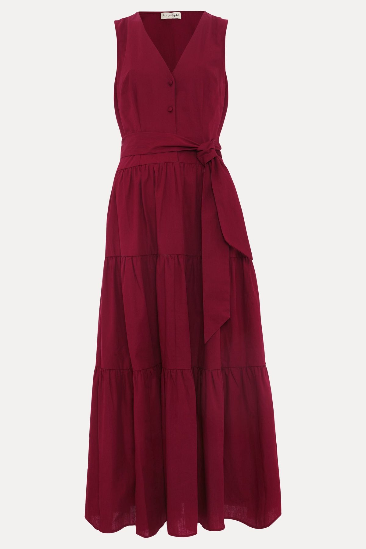 Phase Eight Clarissa Dropped Waist Cotton Midi Dress