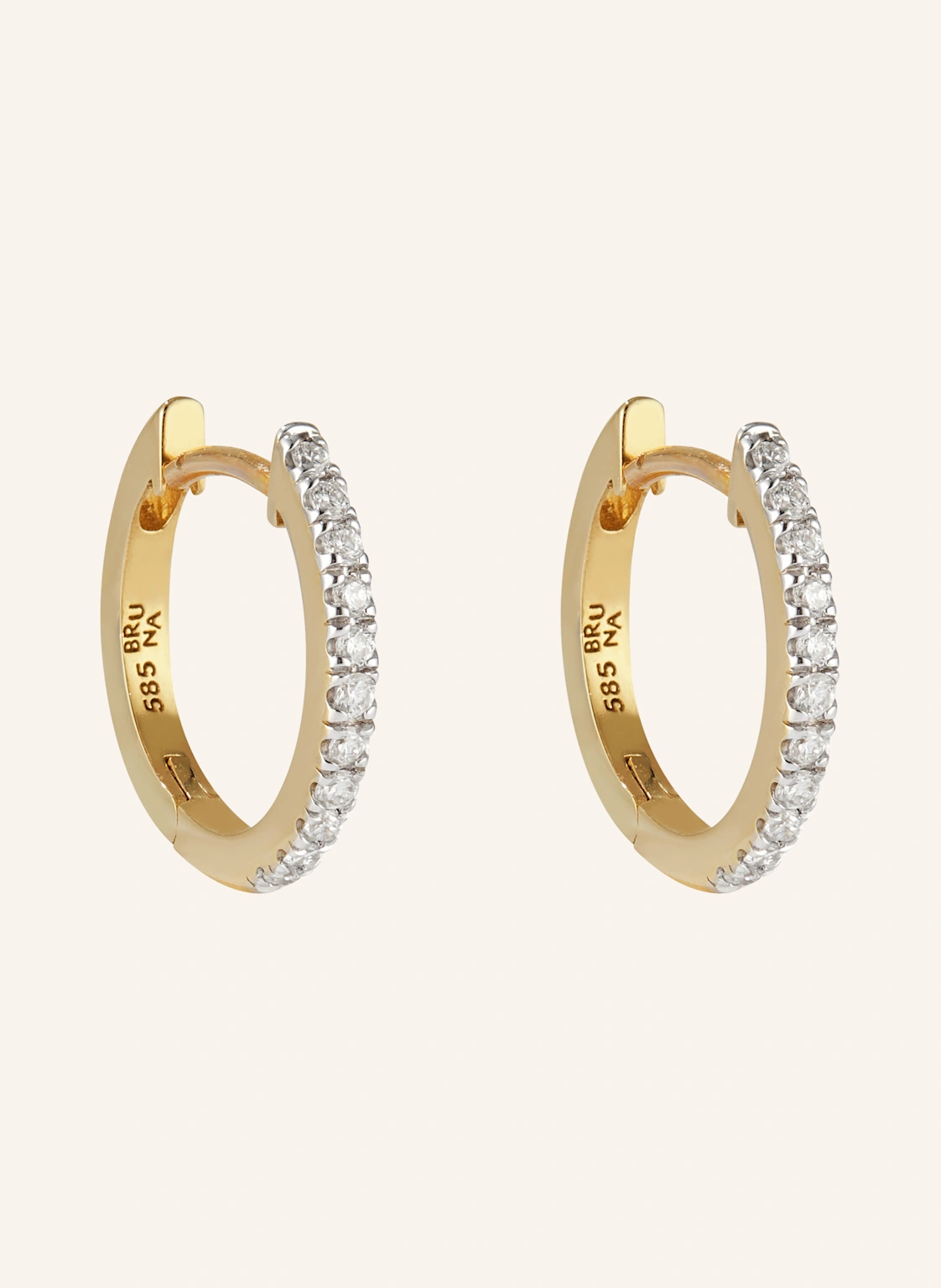 BRUNA The Label Creolen LUMIÈRE mit laborgezüchteten Diamanten
