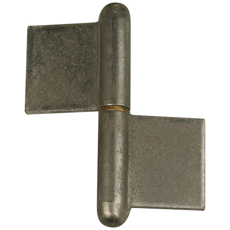 Paumelle à souder en acier zingué 80 x 80 mm 2 pièces TEKNIBOX