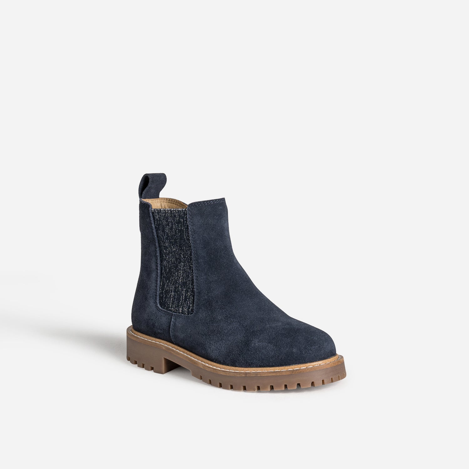 Chelsea boots BUGGY marine cuir velours