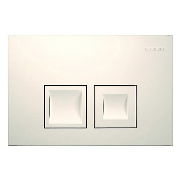 Geberit Delta35 plaque de déclenchement double touche, blanc alpin(115.135.11.5)